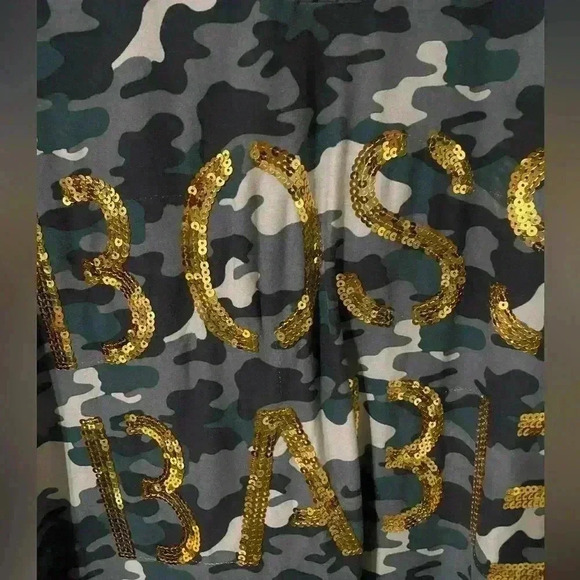 Not a Morning Person Camo Sleep Shirt. Size OS - Picture 3 of 6